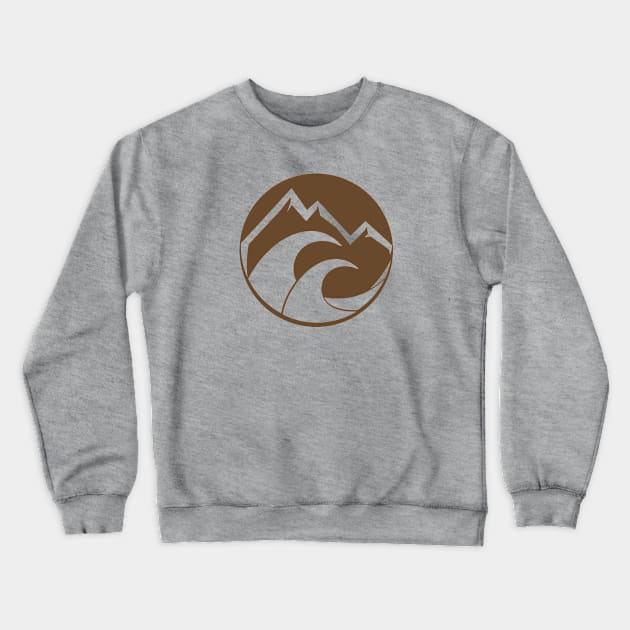 mountain ocean Crewneck Sweatshirt by pholange